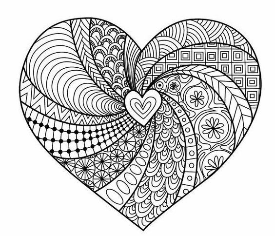 Featured image of post Coloriage Mandala Adulte Coeur