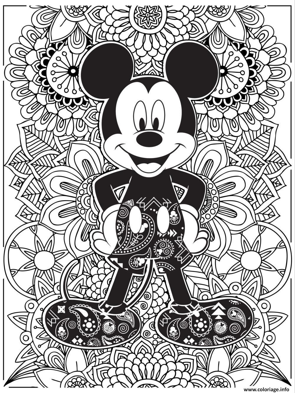 Featured image of post Coloriage Mandala Adulte Disney