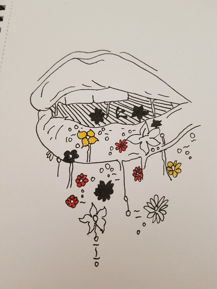 Featured image of post Flower In Mouth Drawing