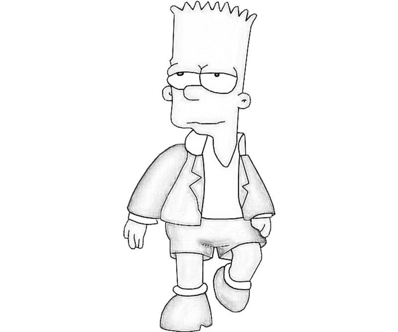 Featured image of post Gangsta Bart Simpson Coloring Pages