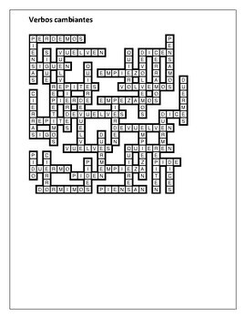 Featured image of post Present Tense Stem Changing Verbs Crossword Answers